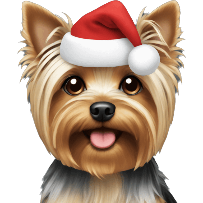 christmas yorkie emoji