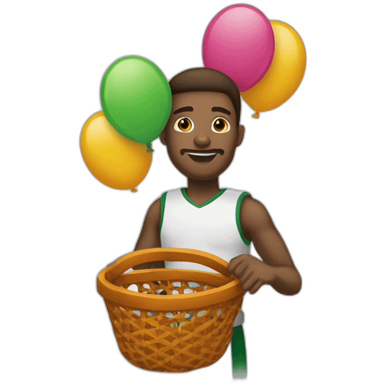 Belette avec un ballon de basket emoji