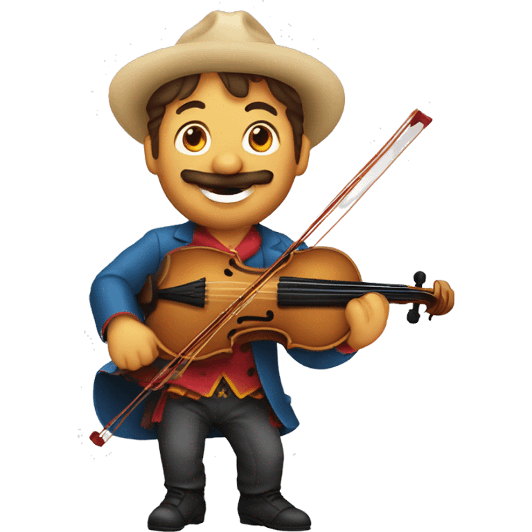 spanish dressed steccatto string player emoji