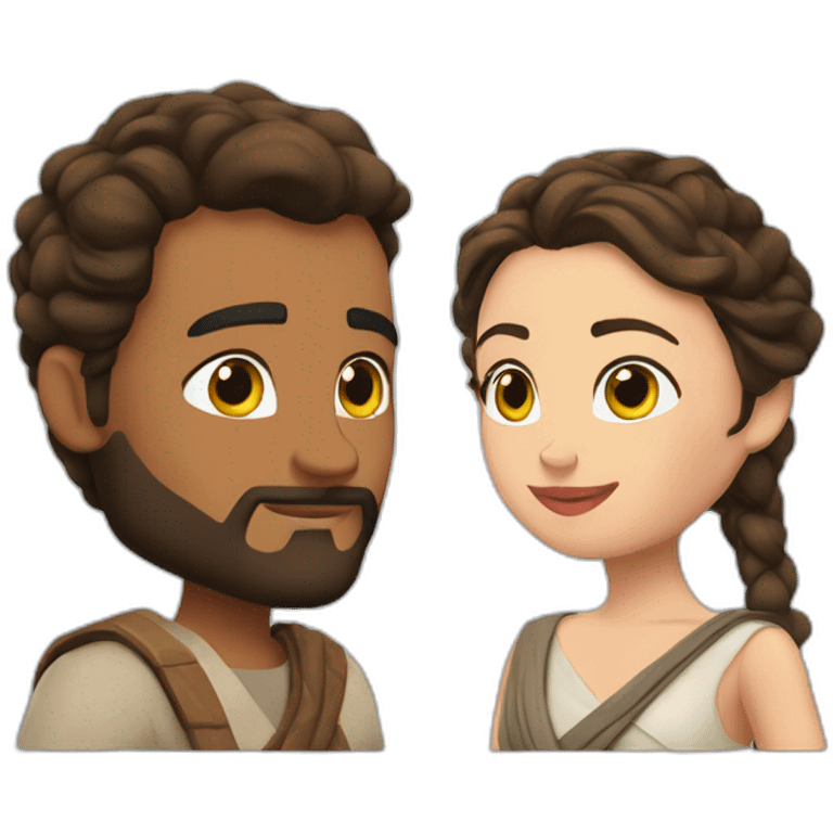 Rey y Reina enamorados emoji