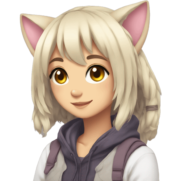 fursona heart eyes anime girl emoji