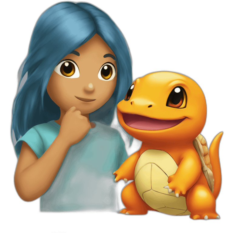 Charmander and squirtle emoji