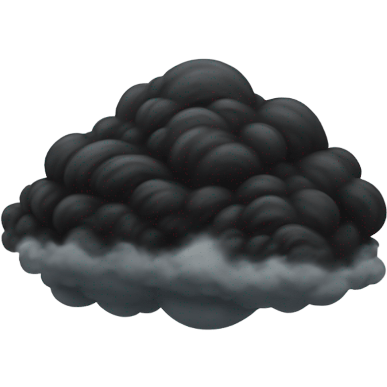 Black cloud emoji