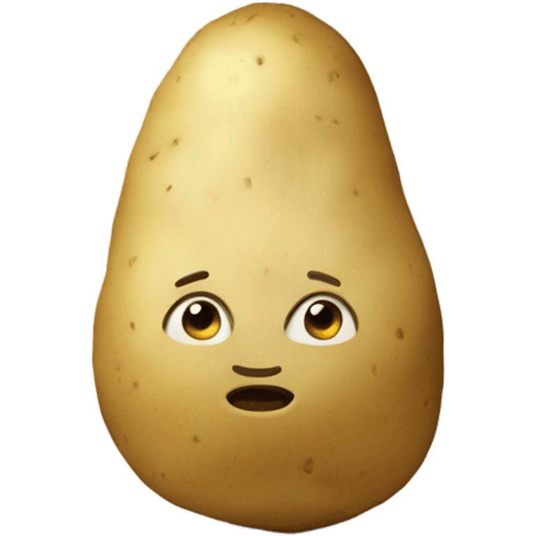 Beige potato emoji