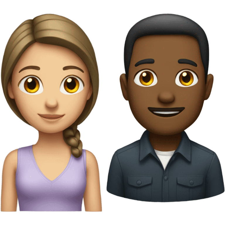 Girl and a man emoji