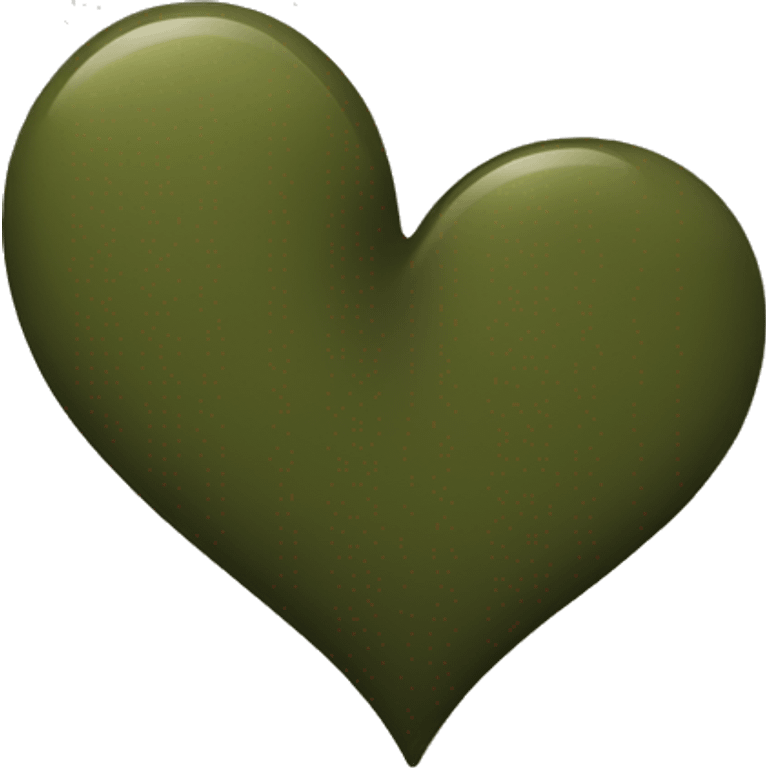 heart-deep-olive-and-black-color emoji