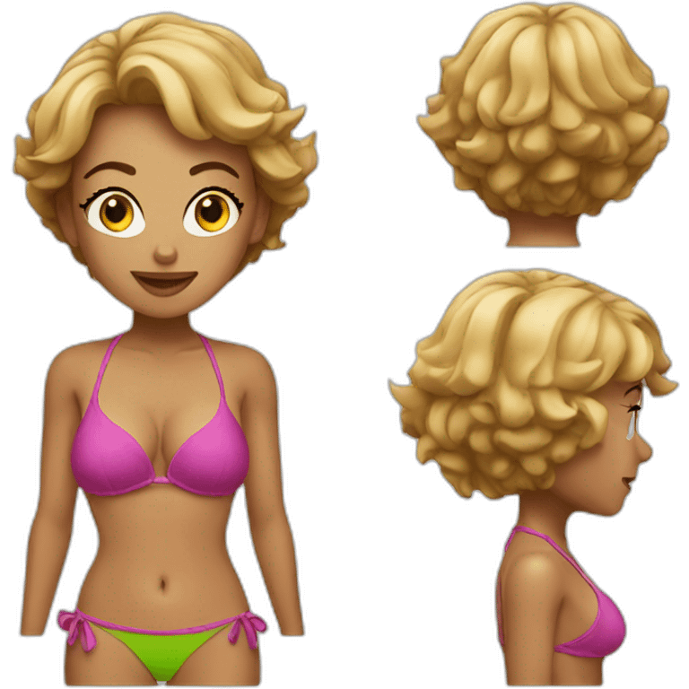 Women in bikini emoji