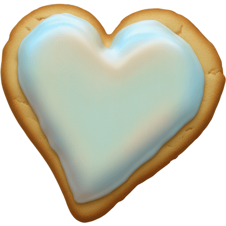 Cookie heart with 8 minutes emoji