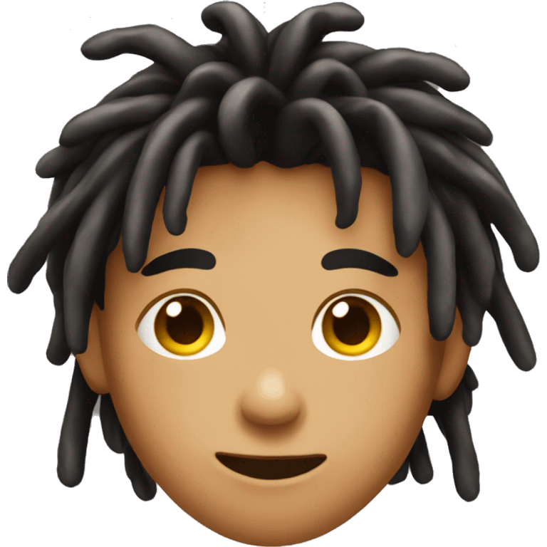 drooling boy with dreads emoji