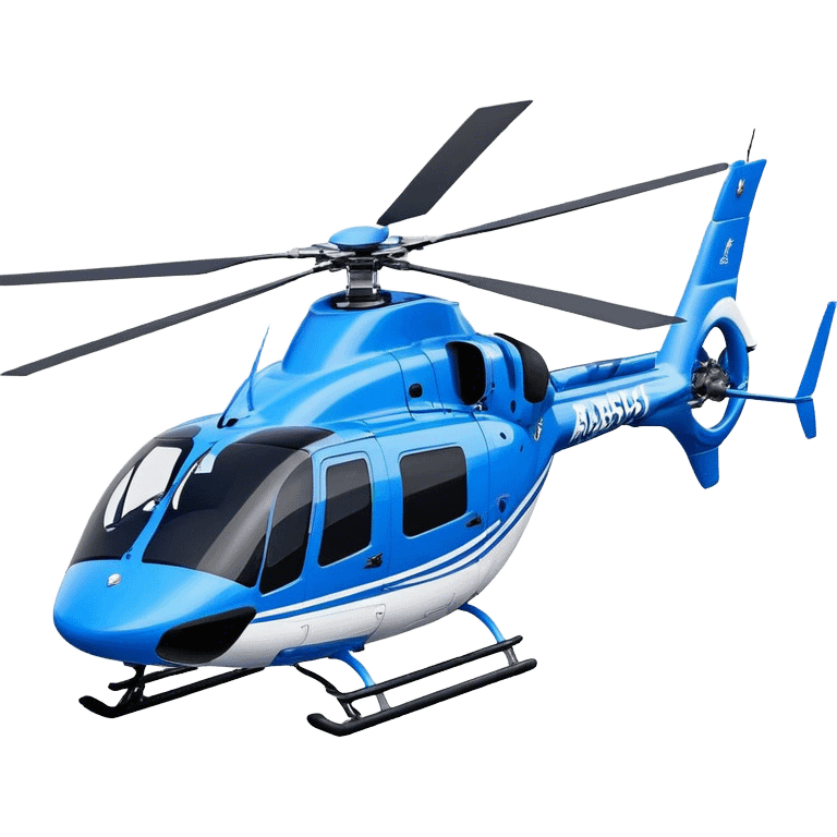 Eurocopter EC135 - Airbus Helicopters (Model Year: 2020) (Iconic colour: Blue and white) emoji