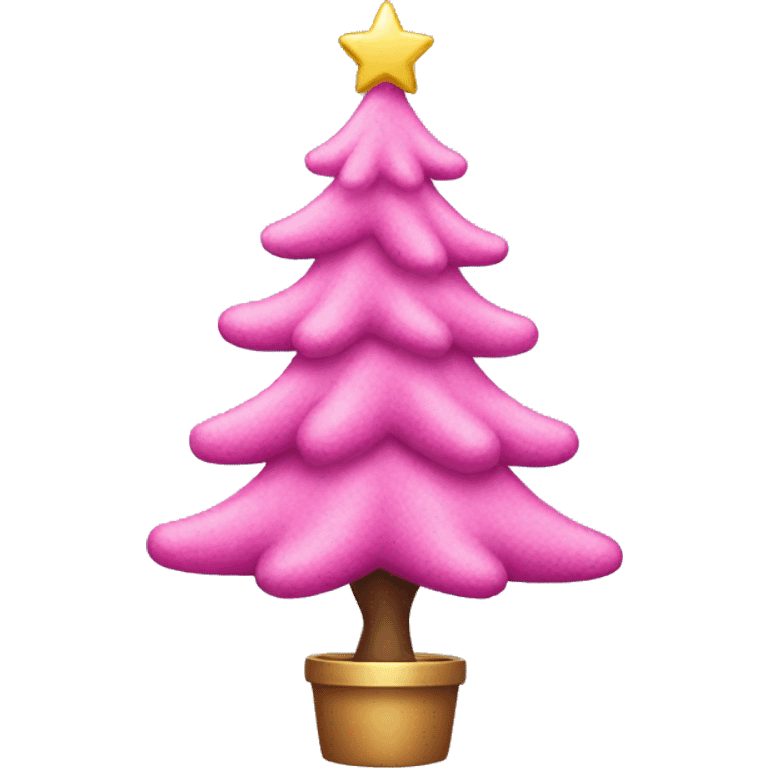 pink Christmas tree emoji