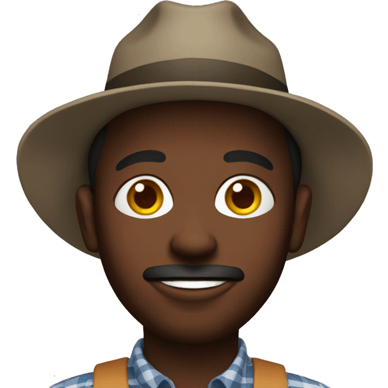 Black farmer  emoji