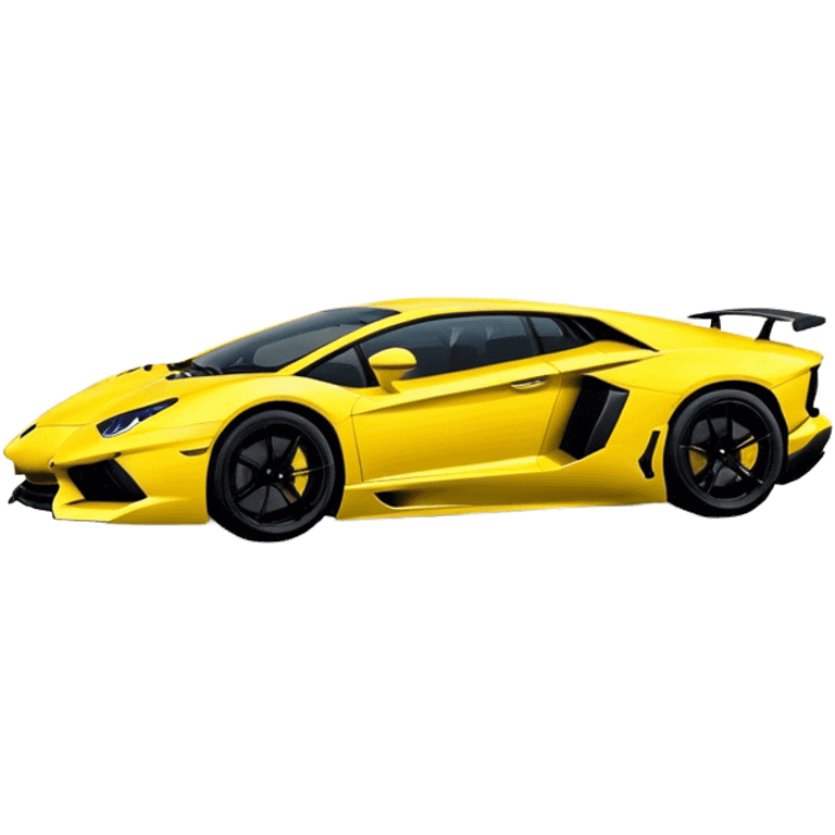 Lamborghini Aventador - Lamborghini (Model Year: 2021) (Iconic colour: Yellow) emoji