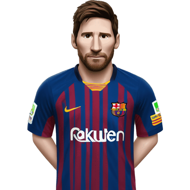 Una camiseta de fútbol de Messi emoji