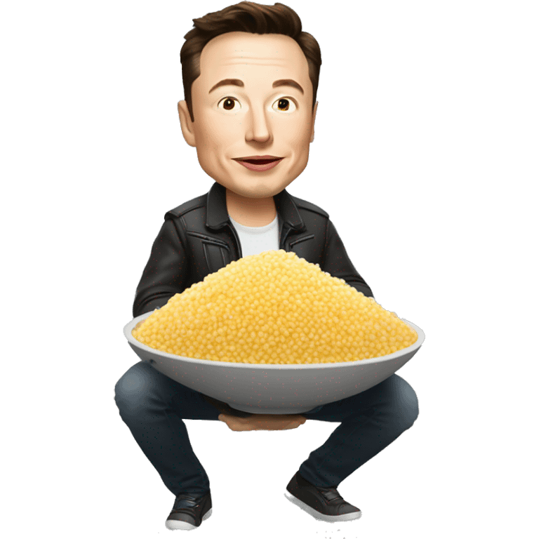 elon musk qui mange un couscous emoji