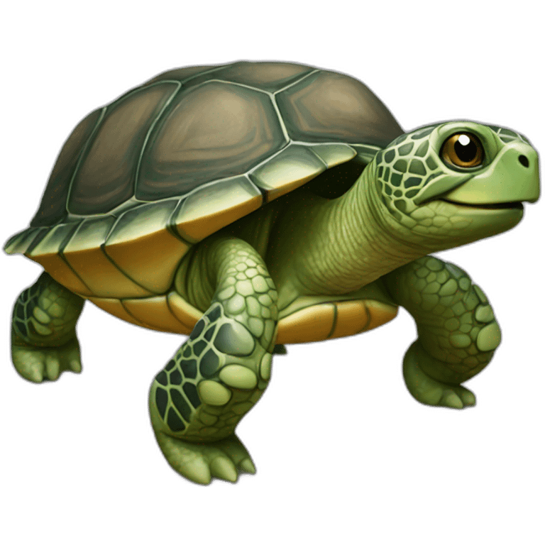 Chat sur tortue emoji