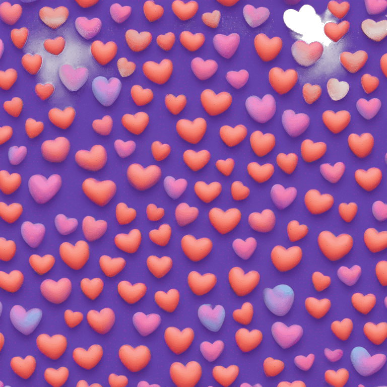 Trippy love heart emoji