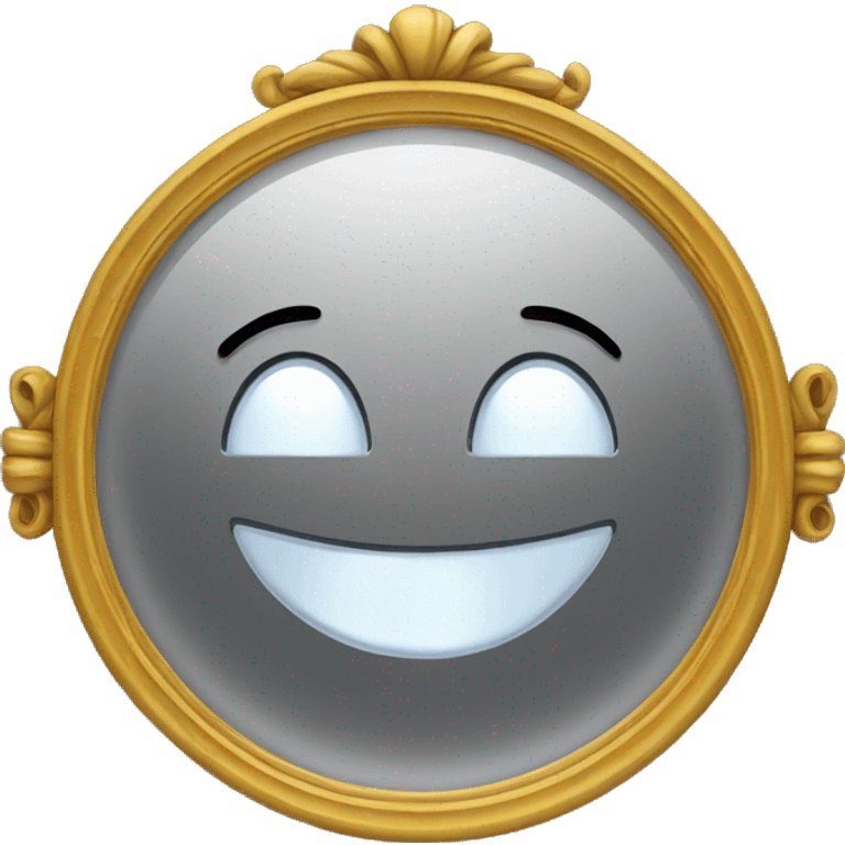 Mirror with a smile  emoji