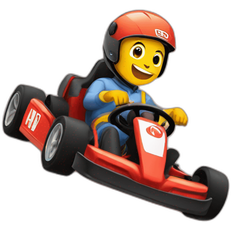 Go kart kart republic brand emoji