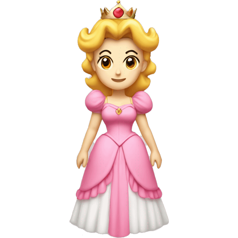 princess peach mixed with a peach emoji