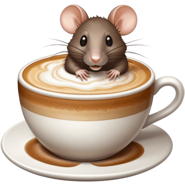 rat in cappuchino emoji