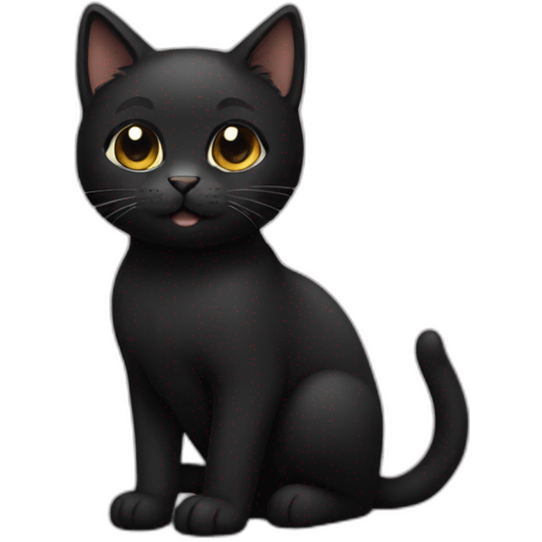 Black kitty emoji