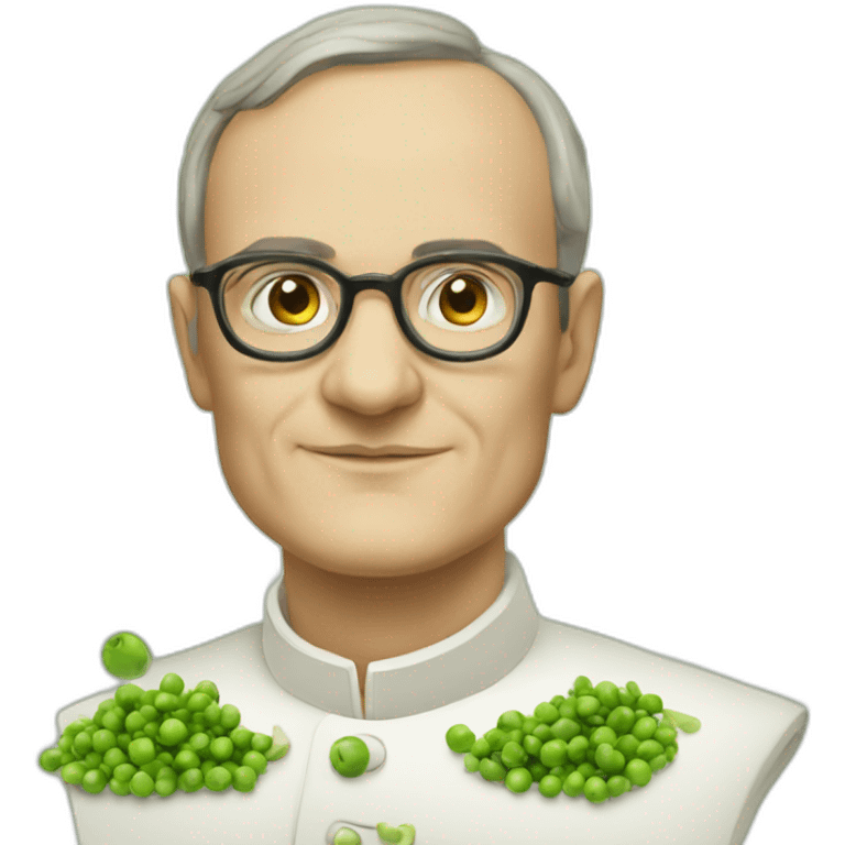 gregor mendel and his peas emoji