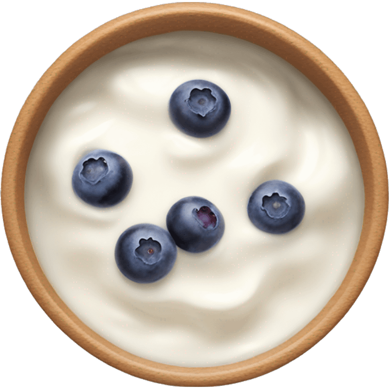 yoghurt bowl with grapes and blueberries emoji