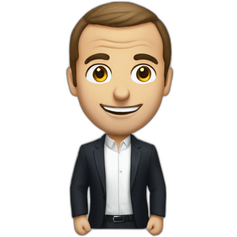 macron-selling-at-souk emoji