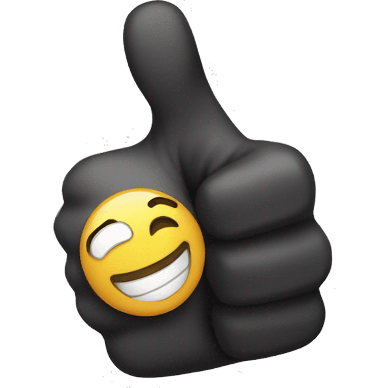 thumbs up, smile, realistic emoji