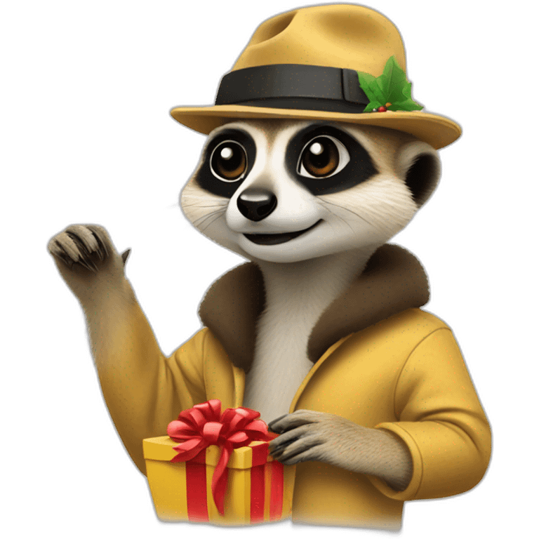 meerkat holiday hacker emoji