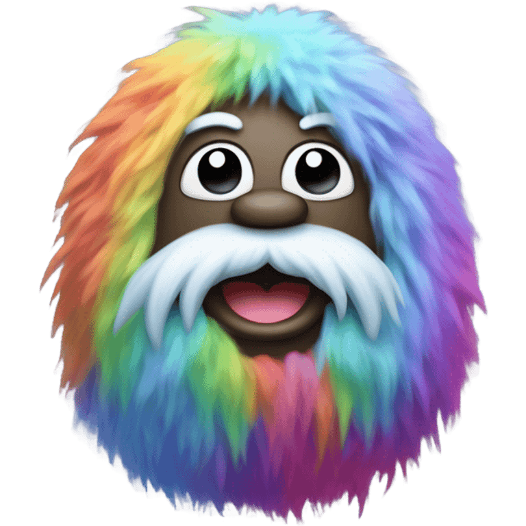 A rainbow yeti poop emoji emoji