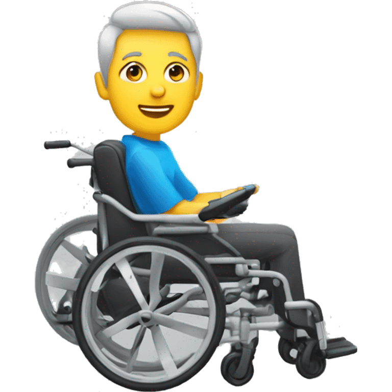 Personne en fauteuil roulant électrique  emoji