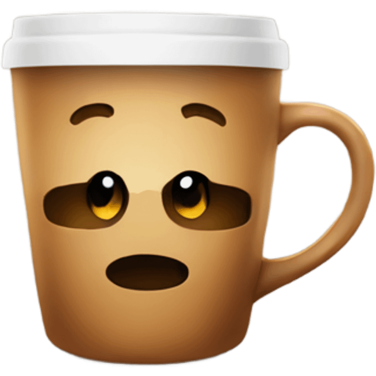 Steaming coffee emoji