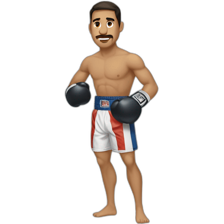 Boxeador blanco y rubio emoji