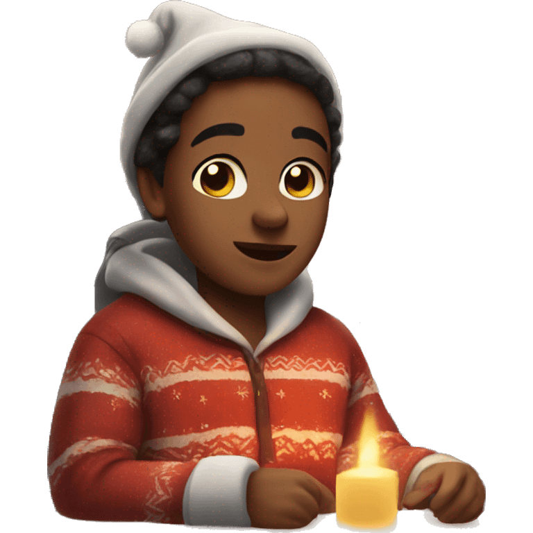 Cozy Christmas vibes emoji