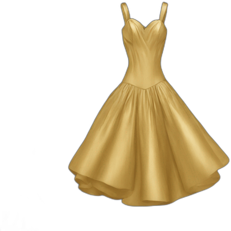 Dior gold dress emoji