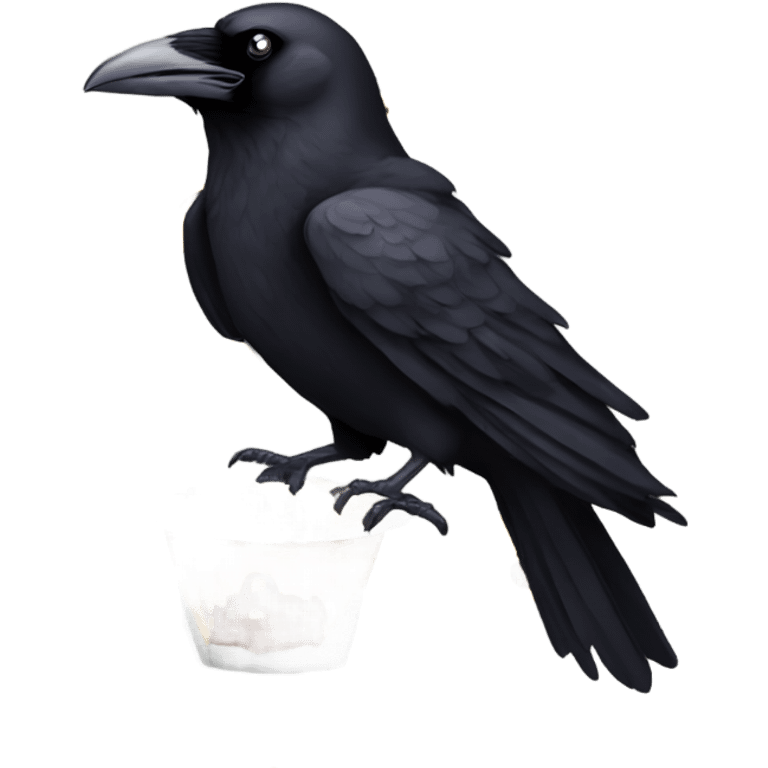 Raven eating a Steeler emoji