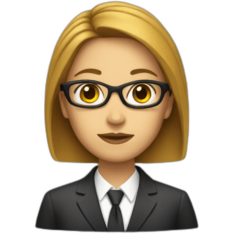 women in suit emoji