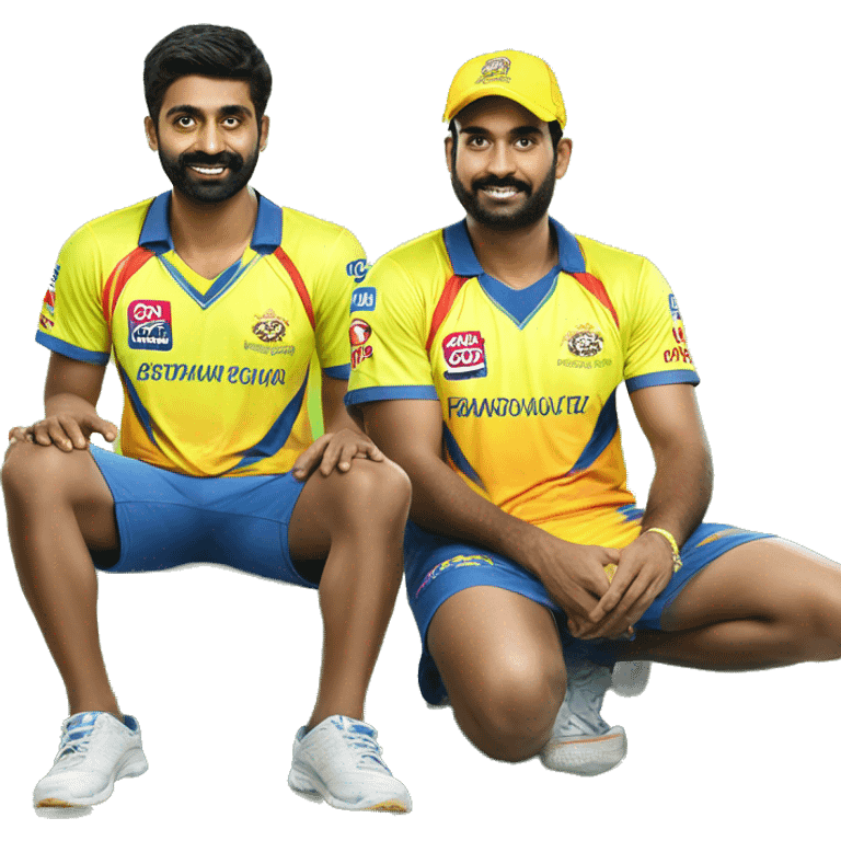 Ruturaj  gaikwad in csk jersey  emoji