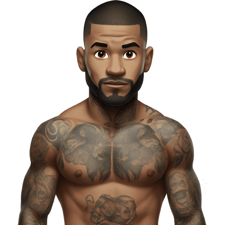 Mma fighter with tatoos emoji