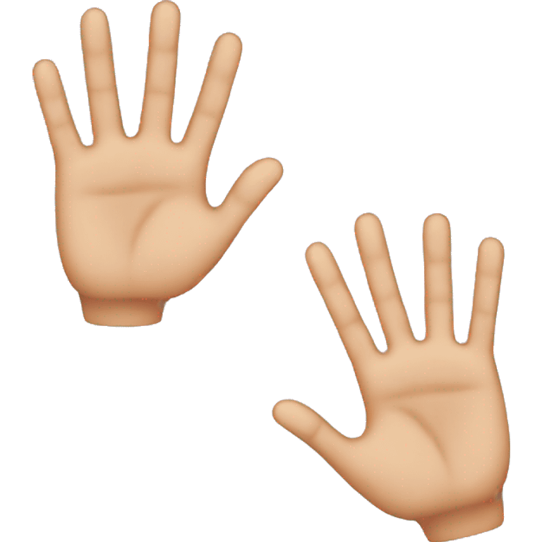 three fingers emoji