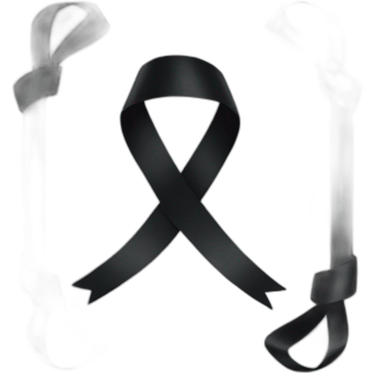 Black ribbon emoji