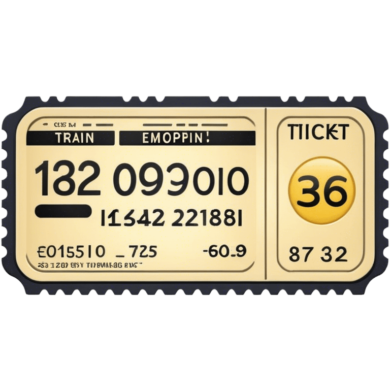 train ticket emoji