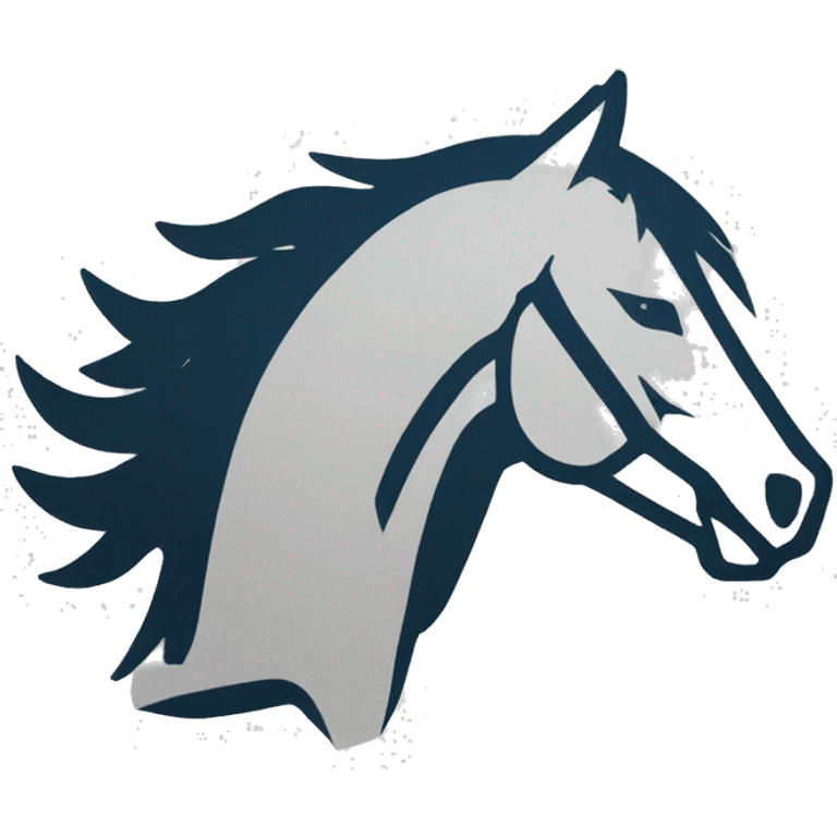 Mustang logo outline emoji