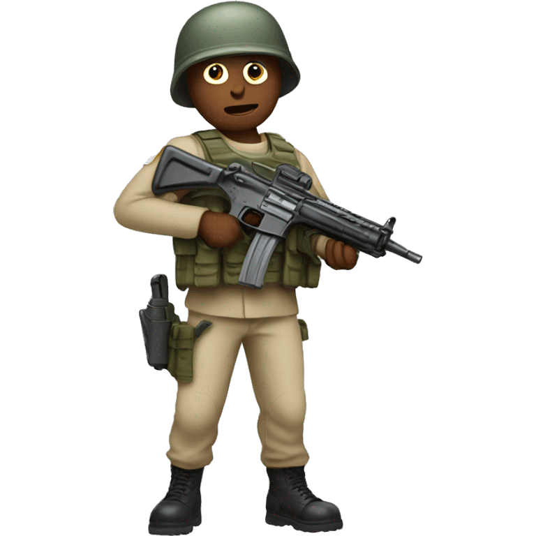 soldier with a gun emoji