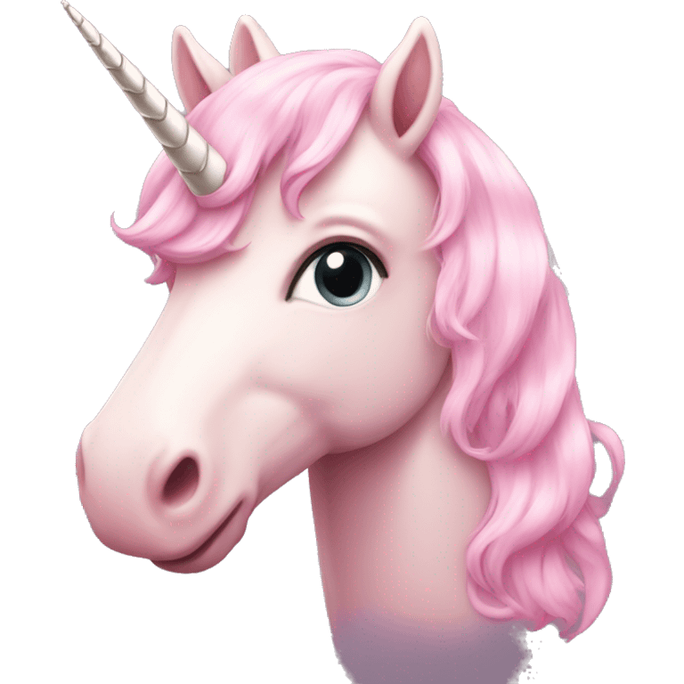 Light pink heart unicorn emoji