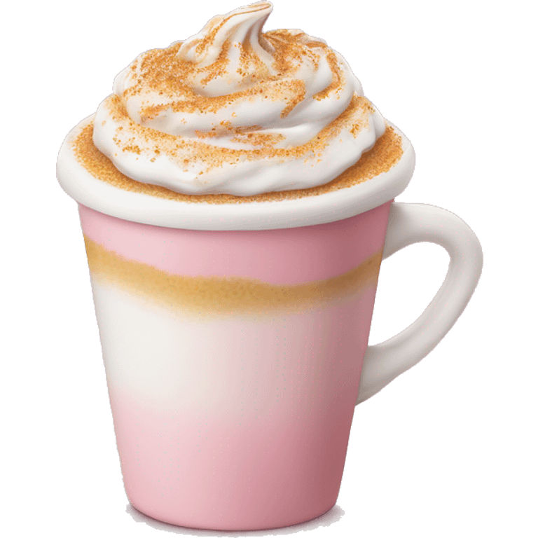 Light pink pumpkin latte in Sprinkling emoji