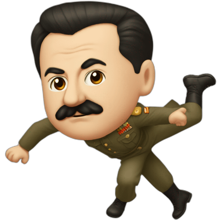 Stalin Kick Hitler to face emoji