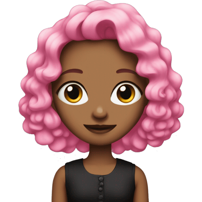 w ava with pink and black colours emoji